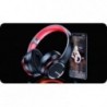 Wireless Ακουστικά Stereo Lenovo HD200 V5.0 με Μικρόφωνο, AUX, Πλήκτρα Ελέγχου & Αναπαραγωγή 20 ωρών Μαύρο-Κόκκινο