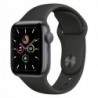 Apple Watch SE GPS 40mm Γκρι με Sport Band Μαύρο