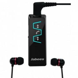 Bluetooth Hands Free Jabees IS901 Music Stereo Headset 5-in1 με Αποσπώμενα Ακουστικά 3.5mm Multi Pairing Μαύρο