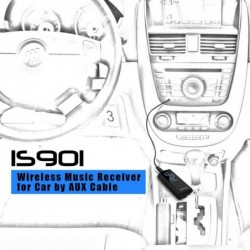 Bluetooth Hands Free Jabees IS901 Music Stereo Headset 5-in1 με Αποσπώμενα Ακουστικά 3.5mm Multi Pairing Μαύρο