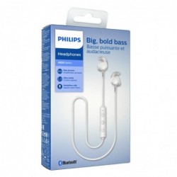 Bluetooth Ακουστικά Stereo Philips TAE4205WT/00 Λευκά με Μικρόφωνο για Κινητά Τηλέφωνα και Συσκευές Ήχου
