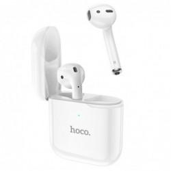 Wireless Hands Free Hoco EW06 True Wireless V5.0 Λευκά με Πλήκτρο Αφής, Εναλλαγή Master/Slave και Συμβατότητα με Siri / Google A