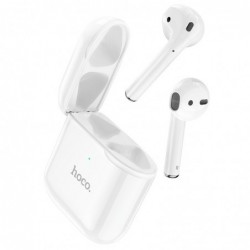 Wireless Hands Free Hoco EW06 True Wireless V5.0 Λευκά με Πλήκτρο Αφής, Εναλλαγή Master/Slave και Συμβατότητα με Siri / Google A