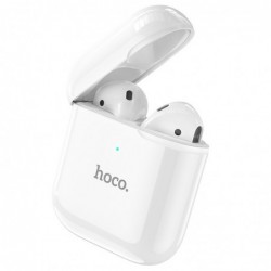 Wireless Hands Free Hoco EW06 True Wireless V5.0 Λευκά με Πλήκτρο Αφής, Εναλλαγή Master/Slave και Συμβατότητα με Siri / Google A