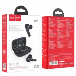 Wireless Hands Free Hoco ES59 Gratified TWS V5.1 Εναλλαγή Master/Slave και Συμβατότητα με Siri / Google Assistant Μαύρο