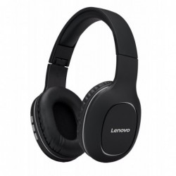 Wireless Ακουστικά Stereo Lenovo HD300 Bluetooth V5.0 με Μικρόφωνο, 3.5mm, Micro SD 300mAh Μαύρο