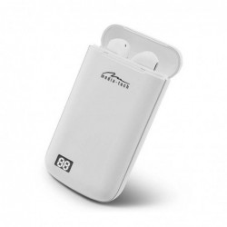 Wireless Hands Free Media-Tech MT3598 R-Phones Power TWS V.5.0 Λευκά με Βάση Power Bank