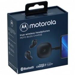 Bluetooth Hands Free Motorola Motobuds SH067 In-ear TWS IPX5 με Ενσωματωμένο USB-C Μαύρο Συμβατά με Alexa, Siri και Google Assis