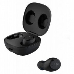 Bluetooth Hands Free Motorola Motobuds SH067 In-ear TWS IPX5 με Ενσωματωμένο USB-C Μαύρο Συμβατά με Alexa, Siri και Google Assis