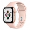 Apple Watch SE GPS 40mm Χρυσό με Sport Band Ροζ