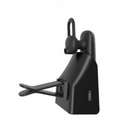 Bluetooth Hands Free Noozy BH80 V.5.0 με Βάση Φόρτισης Επιτραπέζια και Αεραγωγού Αυτόματης Ενεργοποίησης Multi Pairing Γκρι