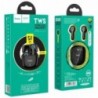 Wireless Hands Free Hoco ES45 Harmony sound TWS V5.0 με Πλήκτρο Αφής και Εναλλαγή Βασικού-Δευτερεύοντος Ακουστικού, Μαύρο