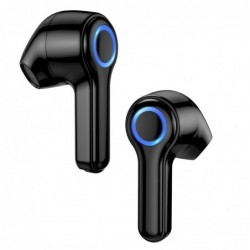 Wireless Hands Free Hoco ES45 Harmony sound TWS V5.0 με Πλήκτρο Αφής και Εναλλαγή Βασικού-Δευτερεύοντος Ακουστικού, Μαύρο