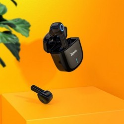 Wireless Hands Free Hoco ES45 Harmony sound TWS V5.0 με Πλήκτρο Αφής και Εναλλαγή Βασικού-Δευτερεύοντος Ακουστικού, Μαύρο