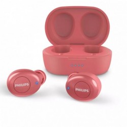 True Wireless Bluetooth Philips TAT2205RD/00 V.5.1 IPX4 Κόκκινο με Πλήκτρα Αφής και 12 Ώρες Αναπαραγωγής