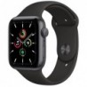 Apple Watch SE GPS 44mm Σκούρο Γκρι με Sport Band Μαύρο
