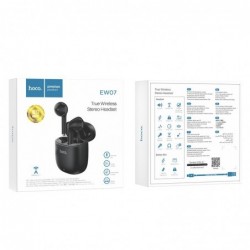Wireless Hands Free Hoco EW07 Leader TWS V.5.1 Εναλλαγή Master/Slave και Συμβατότητα με Siri / Google Assistant Μαύρο