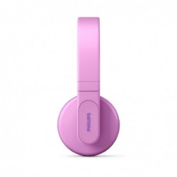 Bluetooth Ακουστικά Stereo Philips KidsTAK4206PK/00 V5.0 Ροζ On-ear με Μικρόφωνο, Φωτισμό, Πλήκτρα Ελέγχου και Εφαρμογή Γονικού 