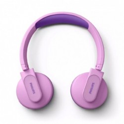 Bluetooth Ακουστικά Stereo Philips KidsTAK4206PK/00 V5.0 Ροζ On-ear με Μικρόφωνο, Φωτισμό, Πλήκτρα Ελέγχου και Εφαρμογή Γονικού 