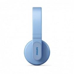 Bluetooth Ακουστικά Stereo Philips Kids TAK4206BL/00 V5.0 Μπλέ On-ear με Μικρόφωνο, Φωτισμό, Πλήκτρα Ελέγχου και Εφαρμογή Γονικο