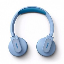 Bluetooth Ακουστικά Stereo Philips Kids TAK4206BL/00 V5.0 Μπλέ On-ear με Μικρόφωνο, Φωτισμό, Πλήκτρα Ελέγχου και Εφαρμογή Γονικο
