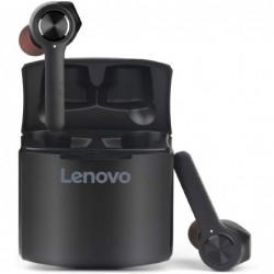 True Wireless Bluetooth Lenovo HT20 V.5.0 IPX5 Μαύρα με Πλήκτρο Αφής και Μεγάλη Αυτονομία