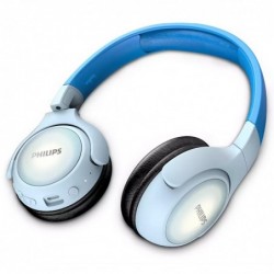 Bluetooth Ακουστικά Stereo Philips TAKH402BL/00 V5.0 Μπλέ On-ear με Μικρόφωνο LED Φωτισμό & Πλήκτρα Ελέγχου