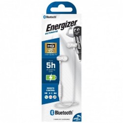 Bluetooth Earphones Energizer CIBT20WH V 5.0 Διάρκεια Μπαταρίας 5  Ώρες και Πλήκτρα Ελέγχου Λευκό