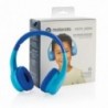 Bluetooth Ακουστικά Stereo Motorola Kids JR300 V5.0 Μπλέ On-ear  με Μικρόφωνο, Πλήκτρα Ελέγχου, Καλώδιο 3,5mm και Εξτρα Υποδοχή 