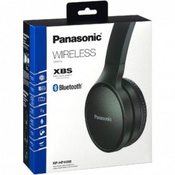 Bluetooth Ακουστικά Stereo Panasonic RP-HF410BE-K XBS Μαύρα με Ενσωματωμένο Μικρόφωνο και Διάρκεια Αναπαραγωγής 24 ωρών