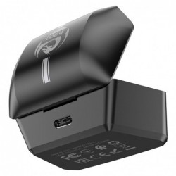 Wireless Hands Free Hoco S21 Magic Shadow Gaming Headset v5.0 με Led Φωτισμό,  Βάση Φόρτισης Μαύρα