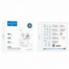 Wireless Hands Free Hoco EW08 Studious TWS V.5.1 Εναλλαγή Master/Slave και Συμβατότητα με Siri / Google Assistant Λευκό