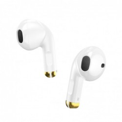 Wireless Hands Free Hoco EW08 Studious TWS V.5.1 Εναλλαγή Master/Slave και Συμβατότητα με Siri / Google Assistant Λευκό