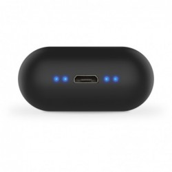 Bluetooth Hands Free Motorola Vervebuds 120 In-ear TWS IPX6 με USB-C  Μαύρο Συμβατά με Alexa, Siri και Google Assistant