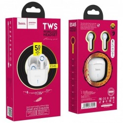 Wireless Hands Free Hoco ES45 Harmony sound TWS V5.0 με Πλήκτρο Αφής και Εναλλαγή Βασικού-Δευτερεύοντος Ακουστικού, Λευκό