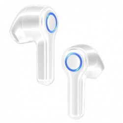 Wireless Hands Free Hoco ES45 Harmony sound TWS V5.0 με Πλήκτρο Αφής και Εναλλαγή Βασικού-Δευτερεύοντος Ακουστικού, Λευκό