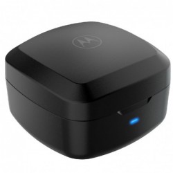 Bluetooth Hands Free Motorola Vervebuds 100 In-ear TWS IPX5 με Πλήκτρα Αφής  Μαύρο Συμβατά με Alexa, Siri και Google Assistant