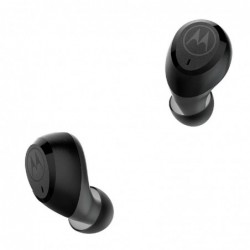 Bluetooth Hands Free Motorola Vervebuds 100 In-ear TWS IPX5 με Πλήκτρα Αφής  Μαύρο Συμβατά με Alexa, Siri και Google Assistant