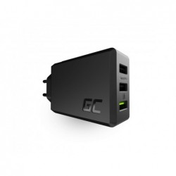 Φορτιστής Ταξιδίου Green Cell CHARGC03 ChargeSource3 3xUSB 30W 3 x USB 5V 2.4A x2, 12V 1.5A x1με fast charging Ultra Charge
