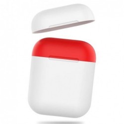 Θήκη Σιλικόνης AhaStyle PT38 Apple AirPods Tone Λευκό-Κόκκινο
