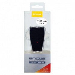 Φορτιστής Ταξιδίου Ancus Dual USB 5V 3100 mAh