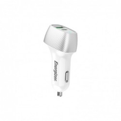 Φορτιστής Αυτοκινήτου Energizer D38WS με PD, QC με έξοδο USB-C/USB-A 38W/4A  Ασημί