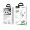 Φορτιστής Αυτοκινήτου Hoco E47 Pro Traveller με Wireless Headset, Dual USB QC3.1 DC5V και 18W Λευκός