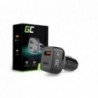 Φορτιστής Αυτοκινήτου Green Cell CAD33 USB-C Power Delivery 24W 5V/3A, 9V/2A, 12V/2A + USB Quick Charge 3.0 3.6-6.5V/3A, 6.5V-9V