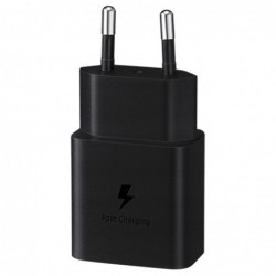 Φορτιστής Ταξιδίου Samsung Fast Charging EP-T1510XBEGEU 15W με Καλώδιο USB-C σε USB-C  Μαύρο