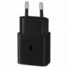 Φορτιστής Ταξιδίου Samsung Fast Charging EP-T1510XBEGEU 15W με Καλώδιο USB-C σε USB-C  Μαύρο