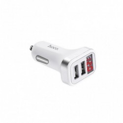 Φορτιστής Αυτοκινήτου Hoco Z3 Dual USB Fast Charging 5V/3.1A και Είσοδο 12/24V Λευκός