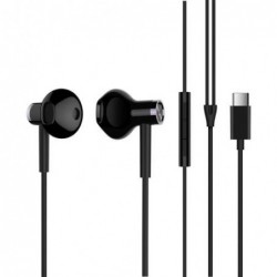 Hands Free Stereo Xiaomi Mi In-Ear Headphones Dual Driver USB C BRE02JY Μαύρο
