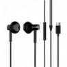 Hands Free Stereo Xiaomi Mi In-Ear Headphones Dual Driver USB C BRE02JY Μαύρο