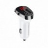 Φορτιστής Αυτοκινήτου Borofone BZ15 Auspicious Dual USB 5V 2.4A 12W Λευκός με Ψηφιακή LED Ένδειξη